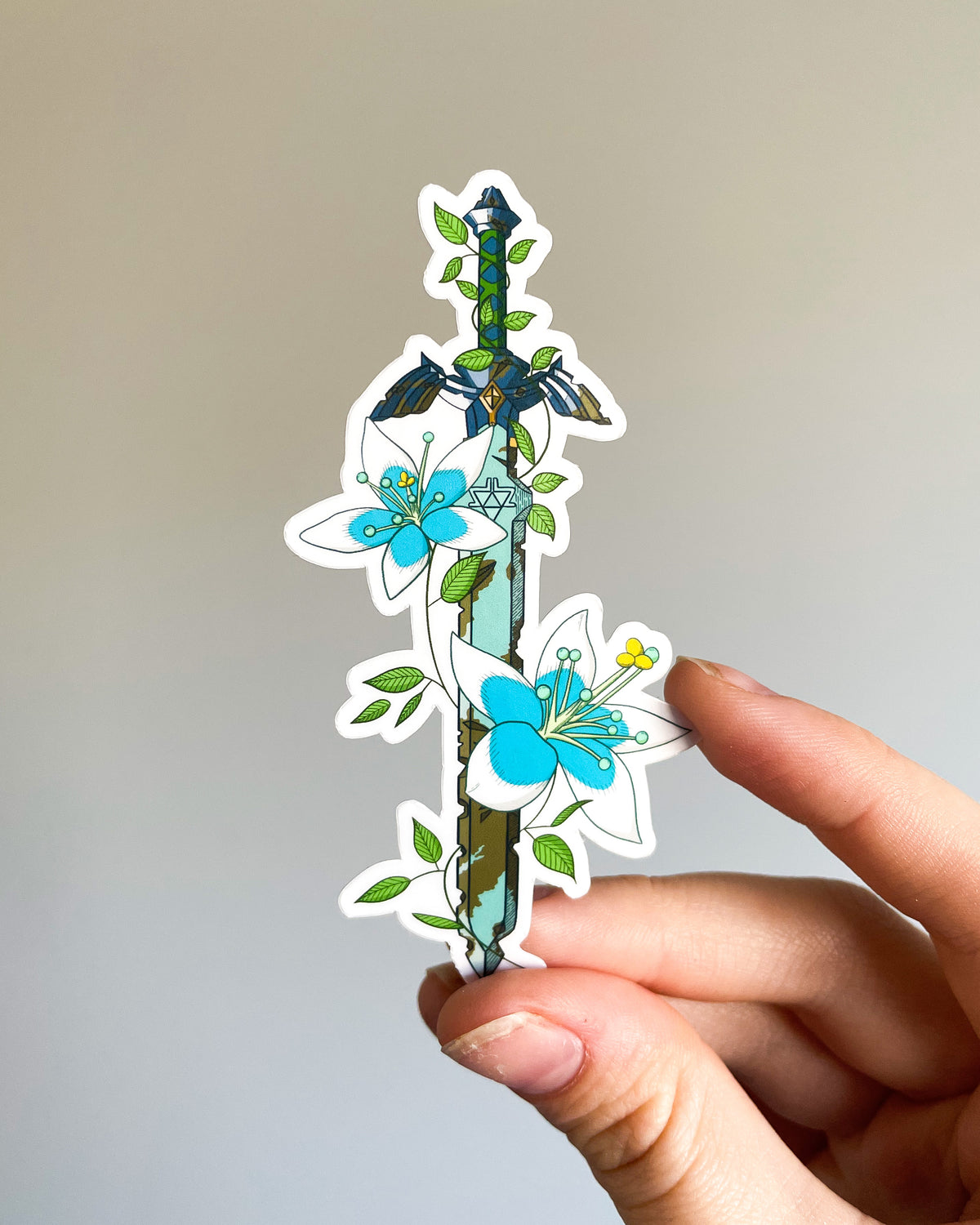 Hero's Sword Waterproof Die Cut Sticker