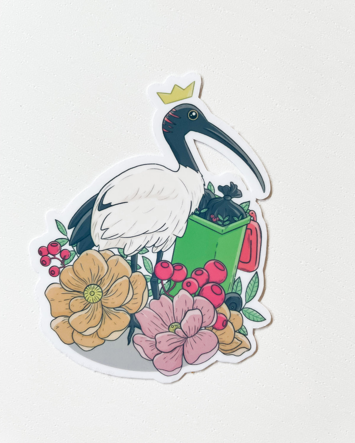 Bin Chicken / Australian Ibis Waterproof Die Cut Sticker