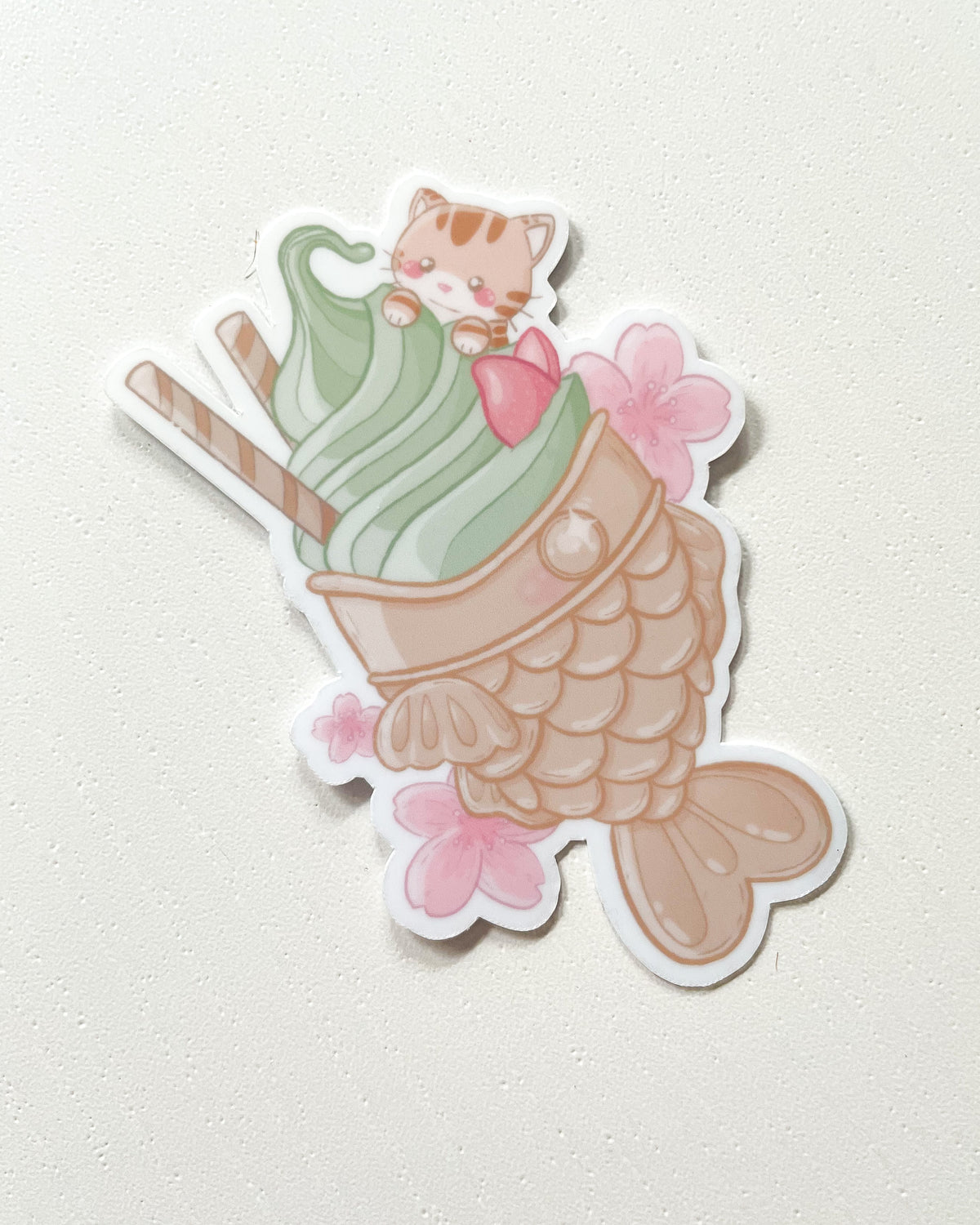 鲷鱼烧防水模切贴纸