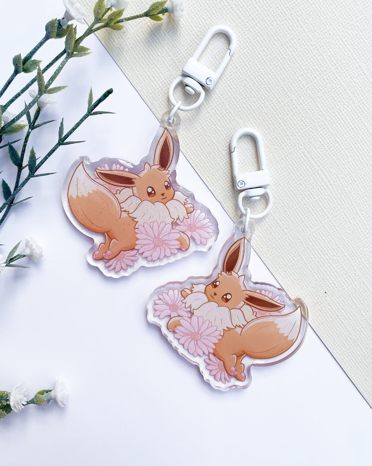 Evolving Fox Keychain