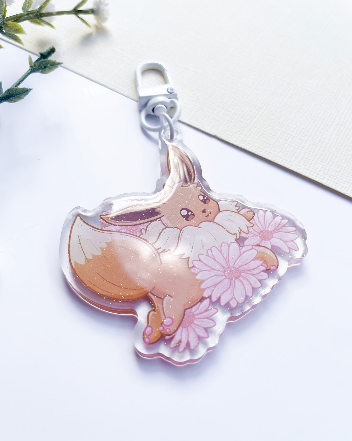 Evolving Fox Keychain