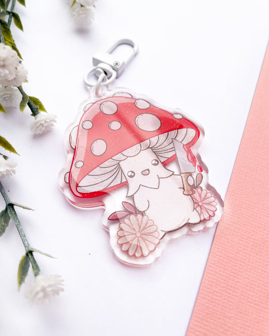 Mushroom Knife Keychain