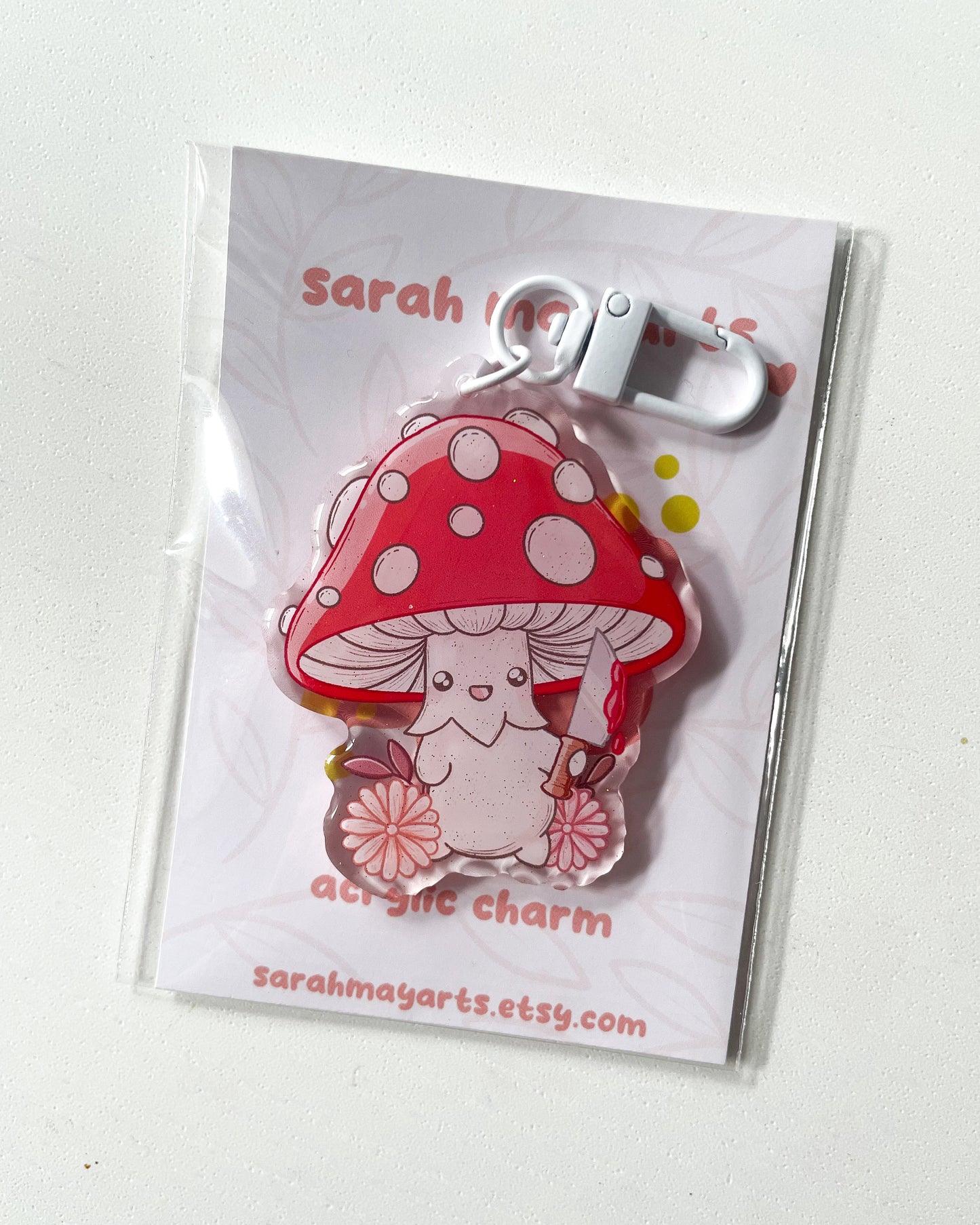 Mushroom Knife Keychain