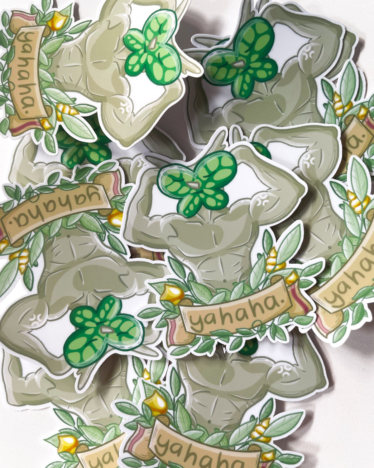 Buff Forest Spirit Waterproof Die Cut Sticker
