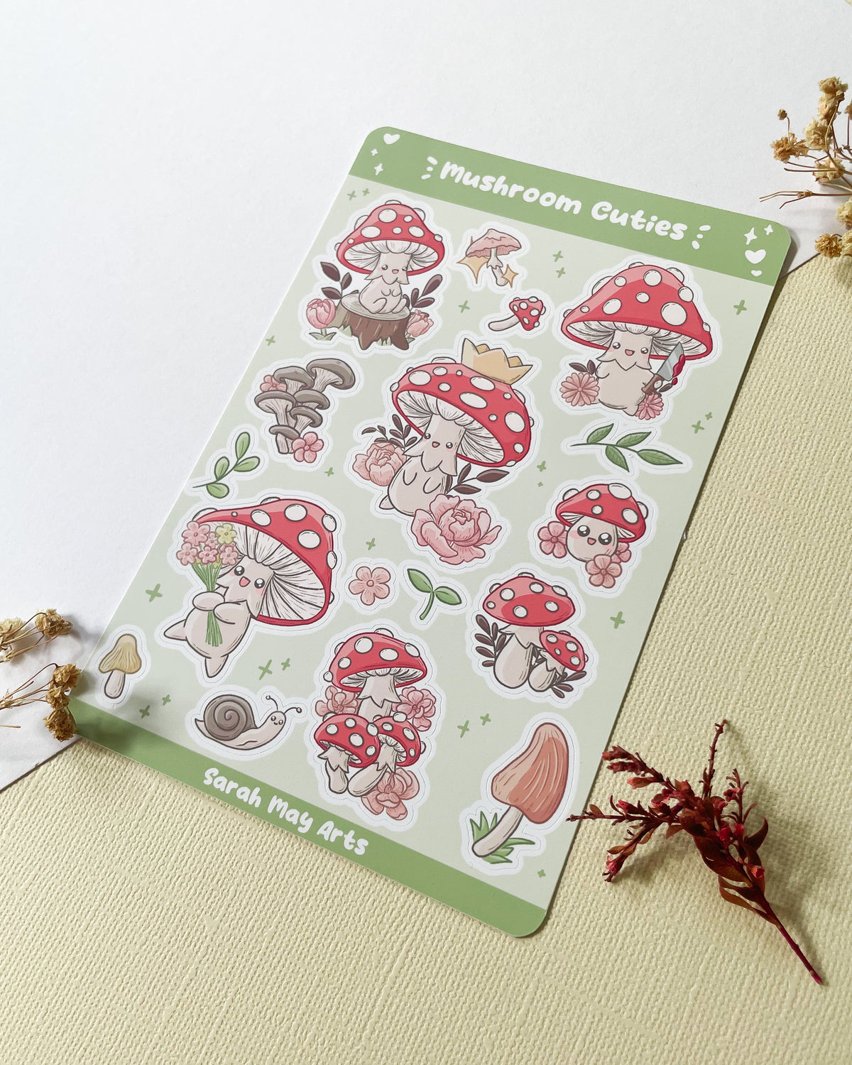 Mushroom Cuties Sticker Sheet