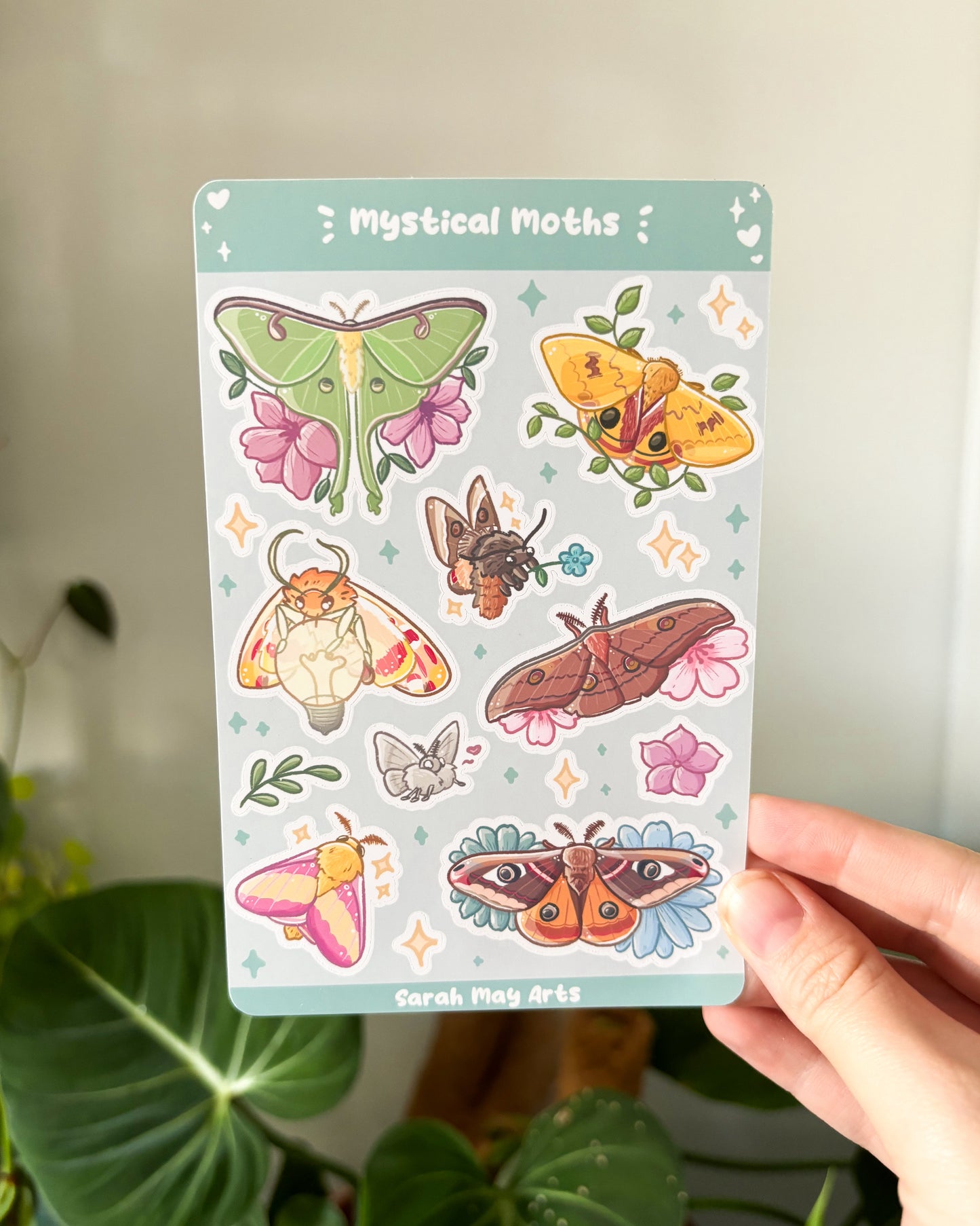 Mystical Moths Sticker Sheet