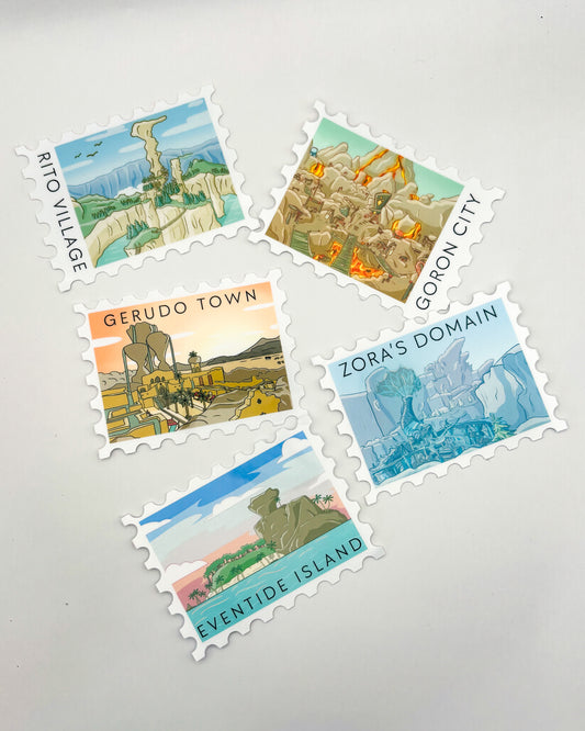 Postage Stamps Sticker Pack