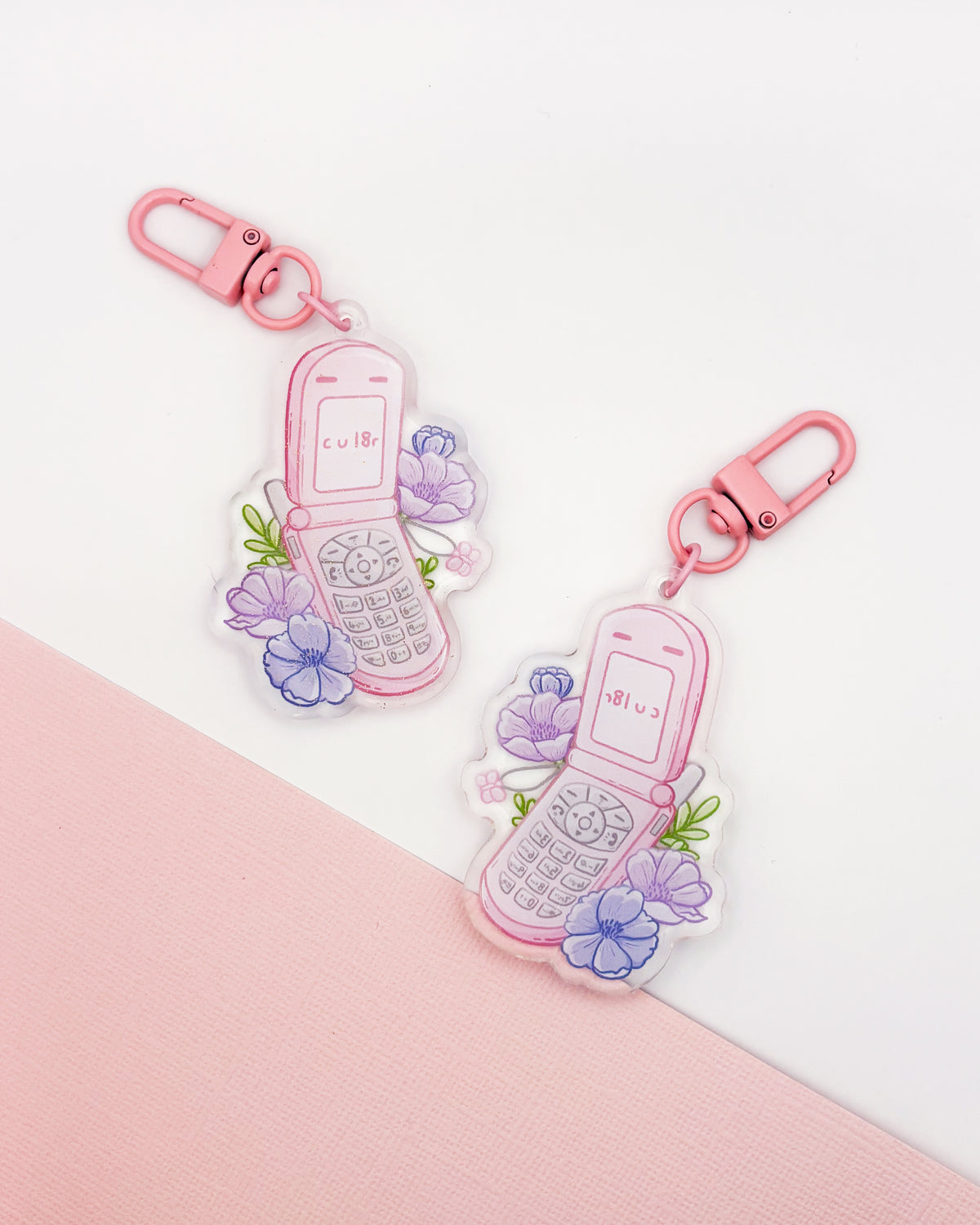 Rantai Kunci Telefon Flip