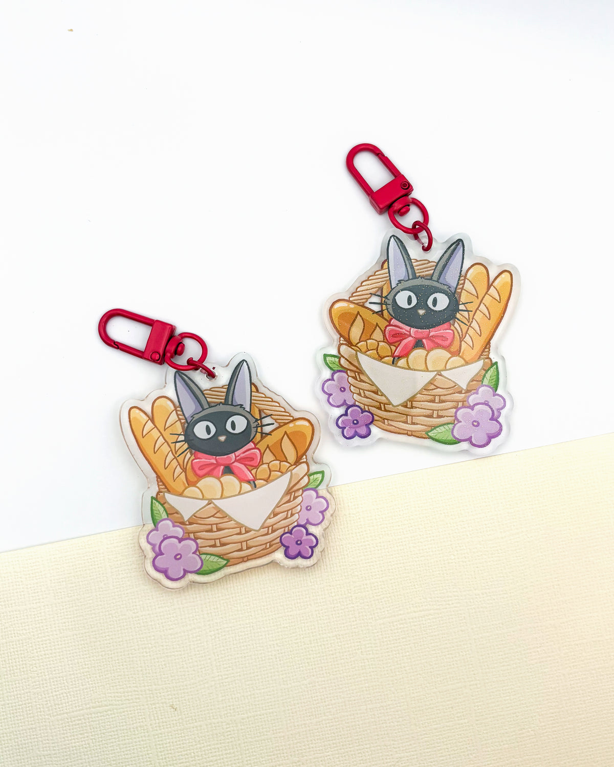 Bakery Black Cat Keychain