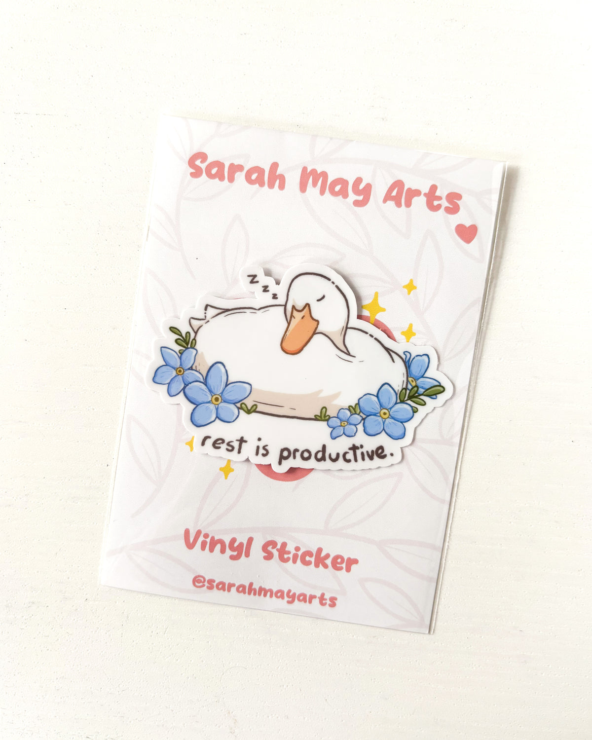 Rest is Productive Waterproof Die-Cut Sticker