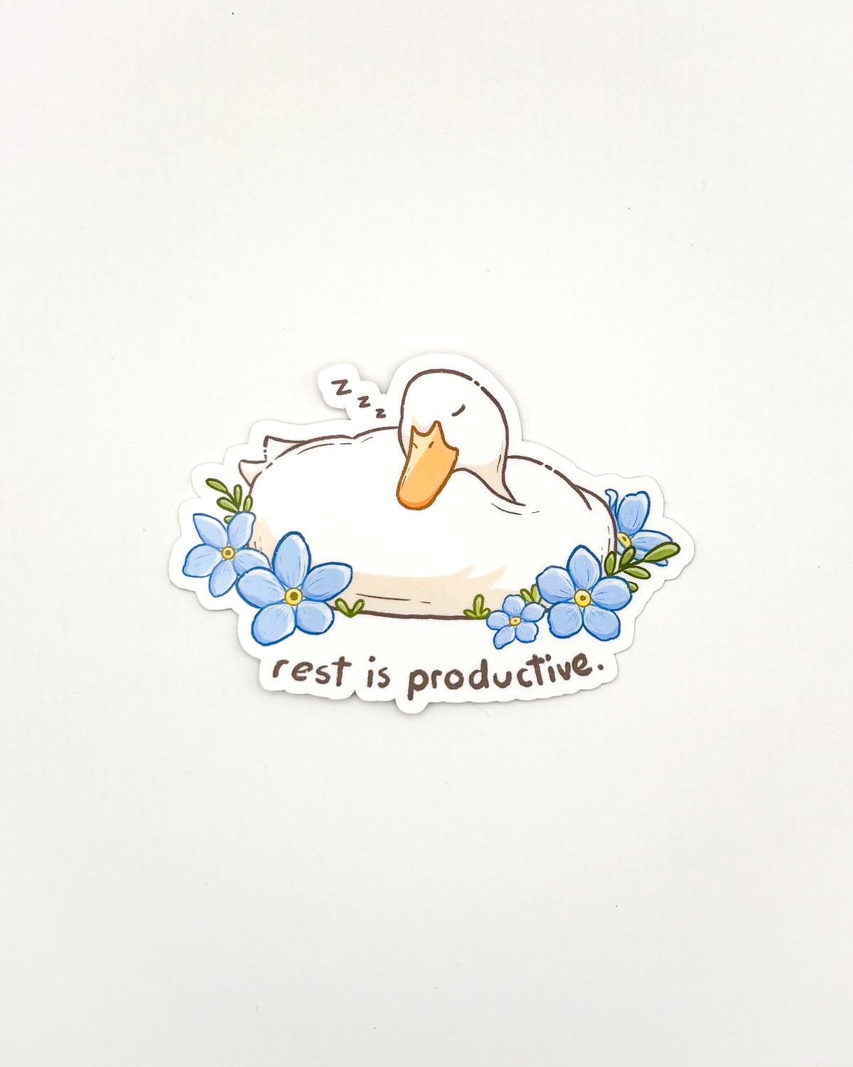 Rest is Productive Waterproof Die-Cut Sticker