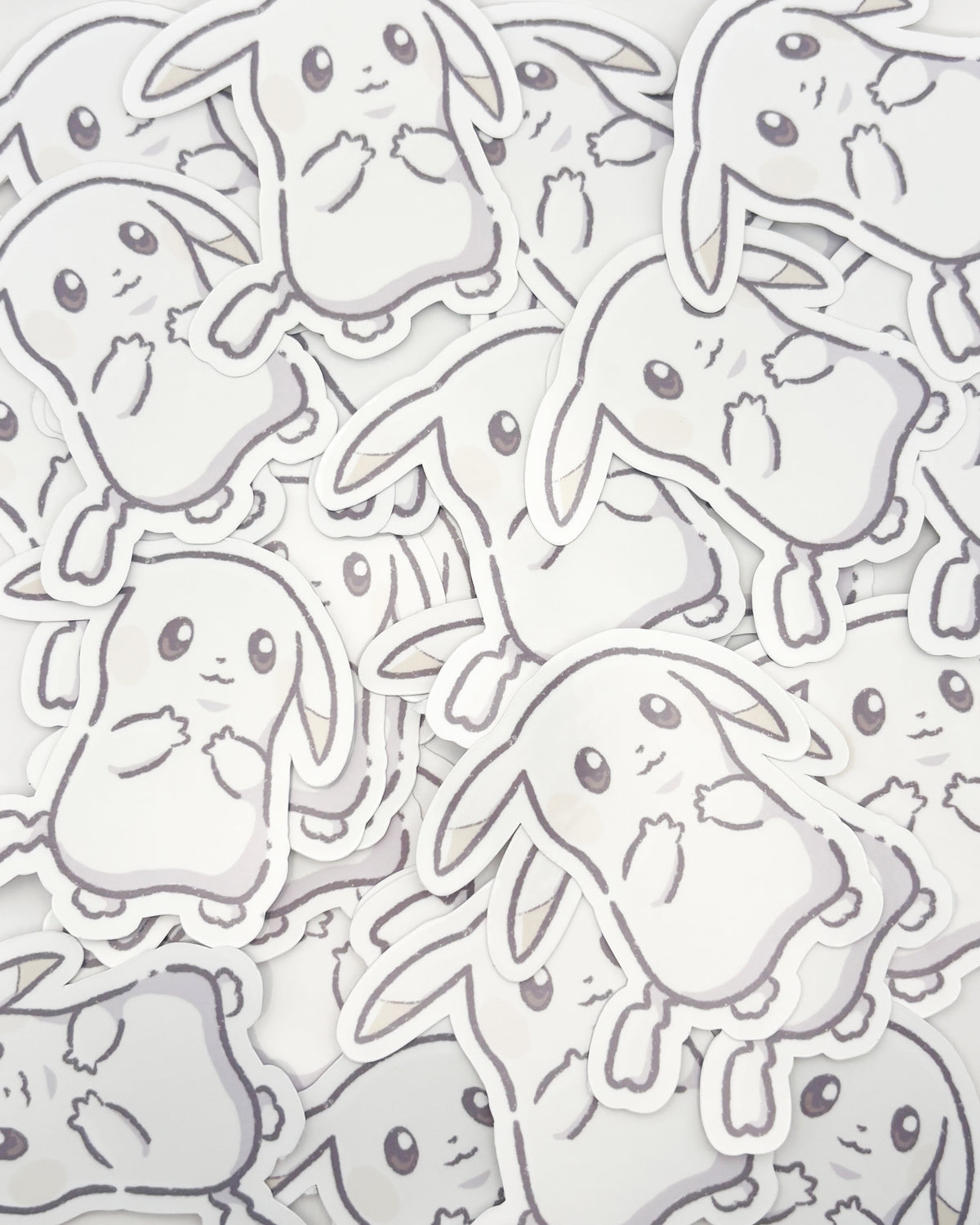 Pale Mouse Waterproof Die Cut Sticker