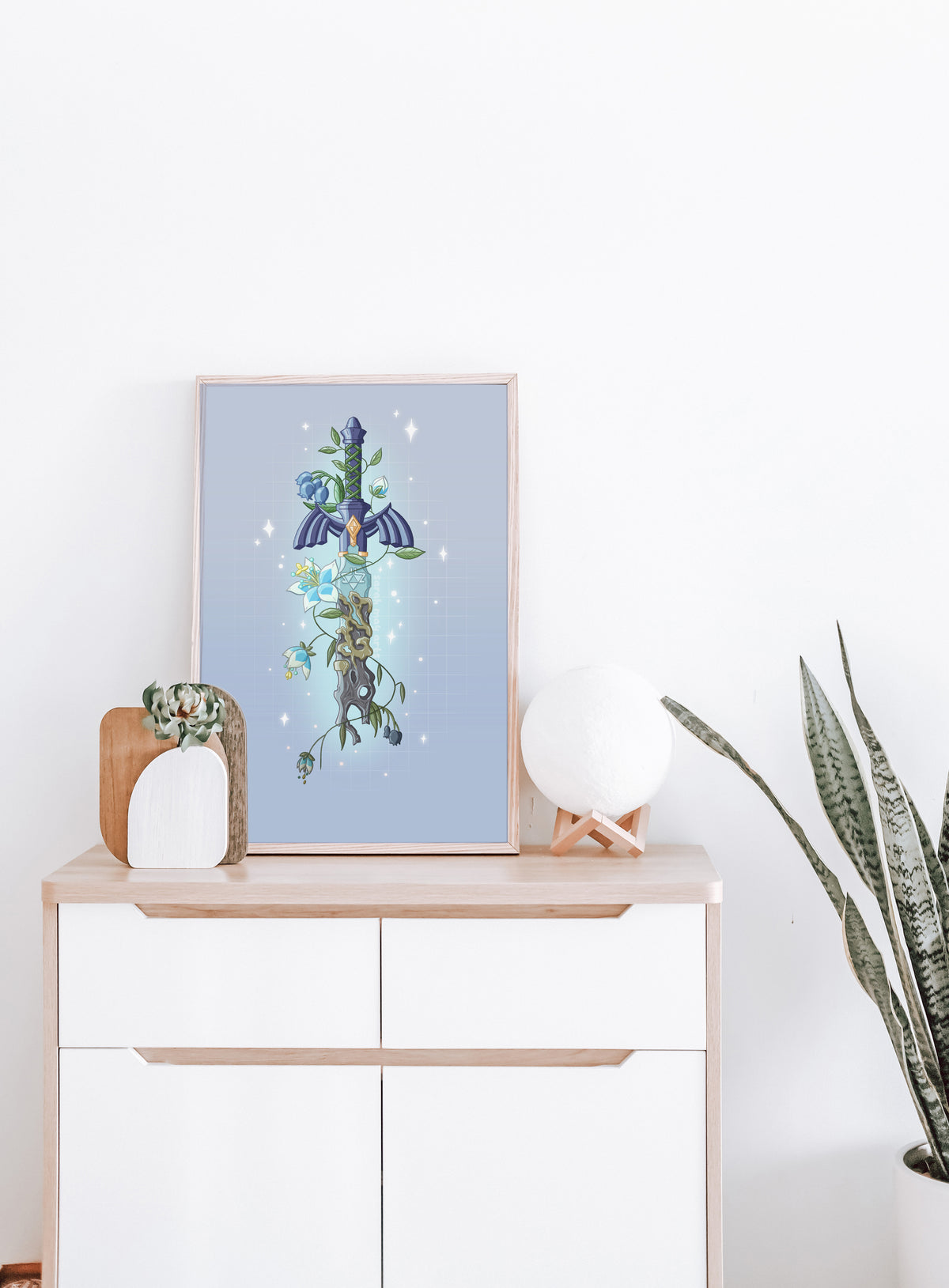 Decayed Hero's Sword Art Print