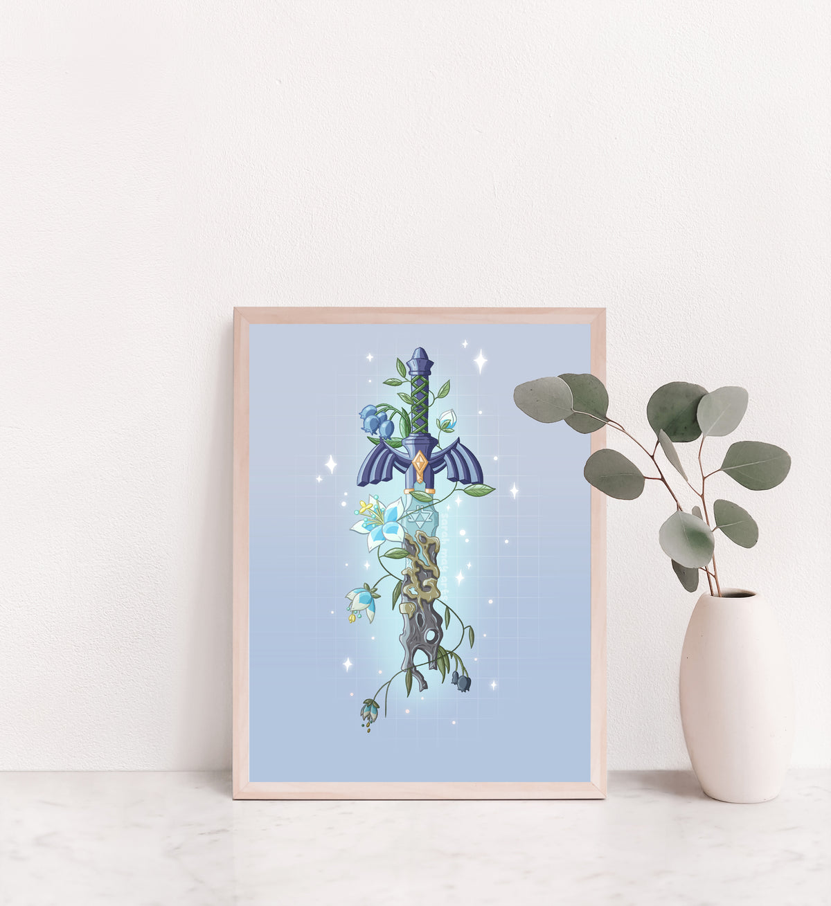 Decayed Hero's Sword Art Print