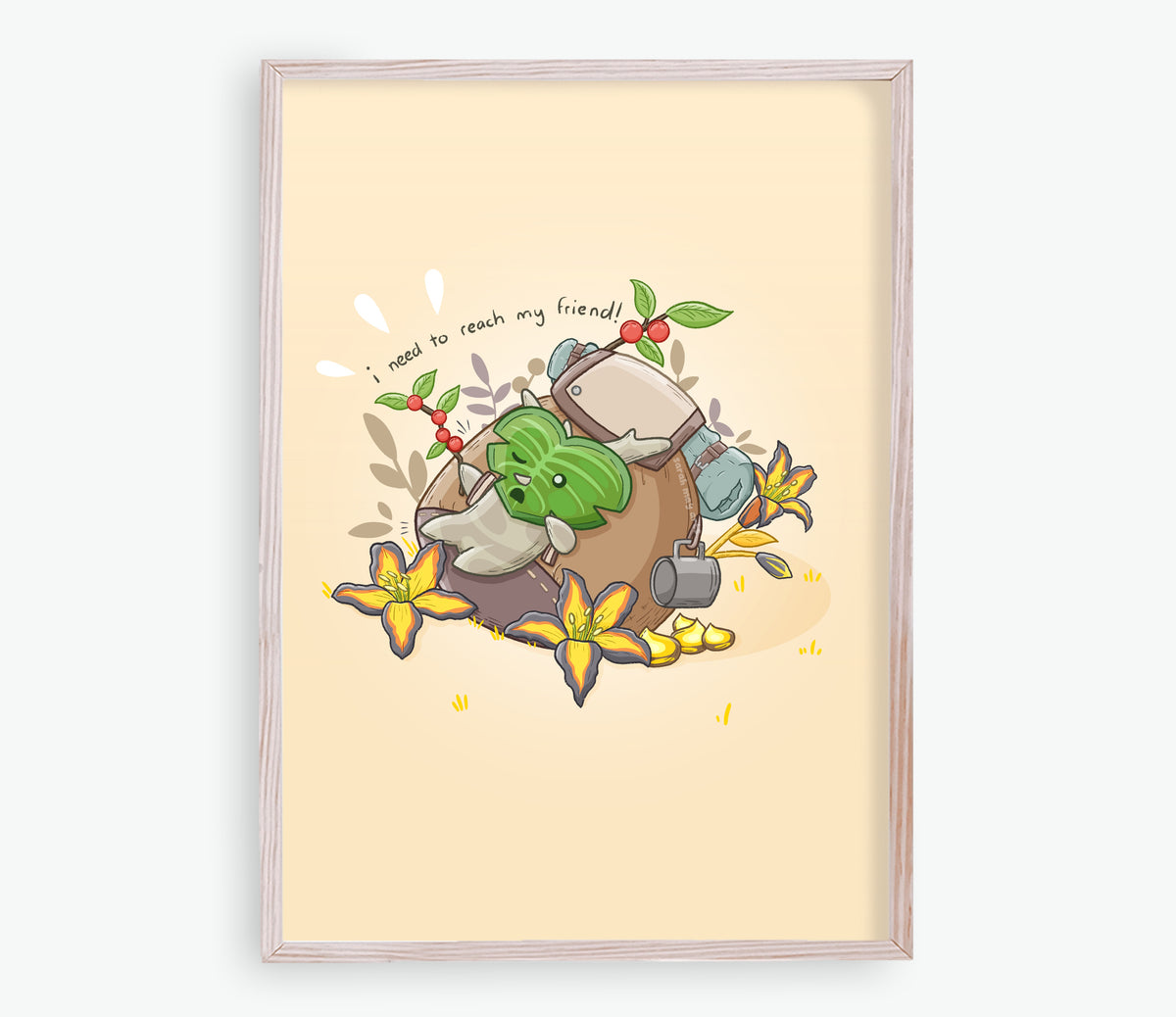 Backpacking Forest Spirit Print