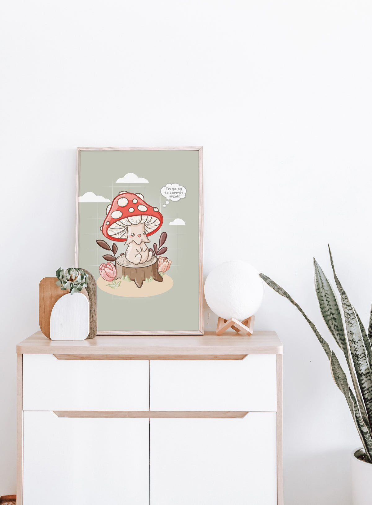 Disturbed Mushroom Print