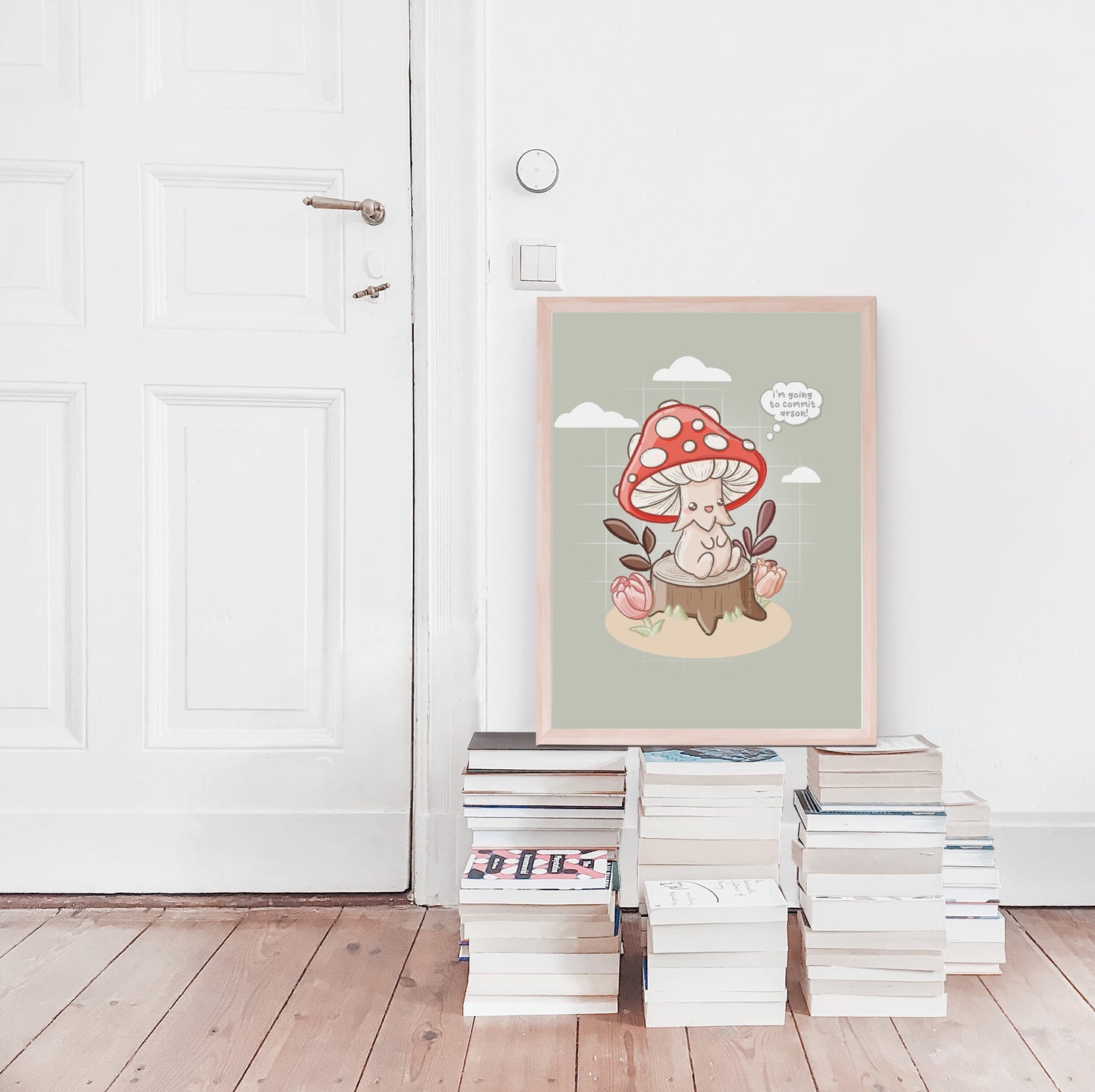 Disturbed Mushroom Print