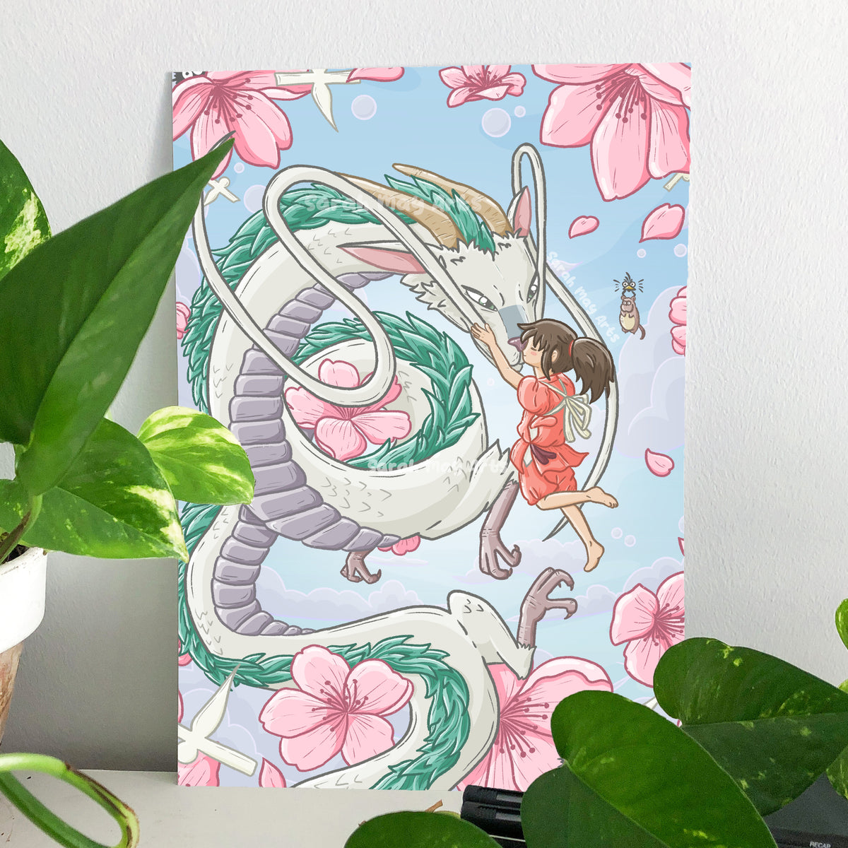 Cetakan Naga Semangat Sakura