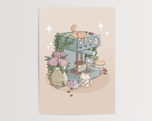 Cat Cafe Print