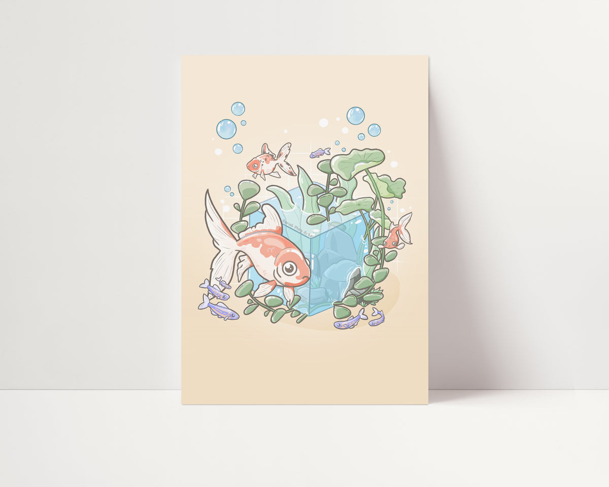Goldfish Aquascape Print