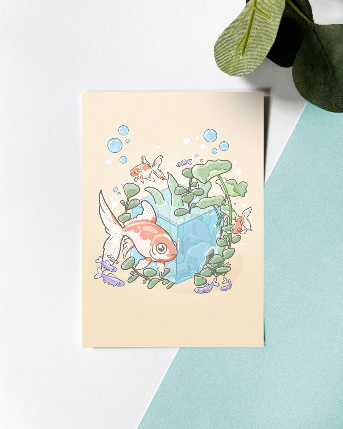 Goldfish Aquascape Print