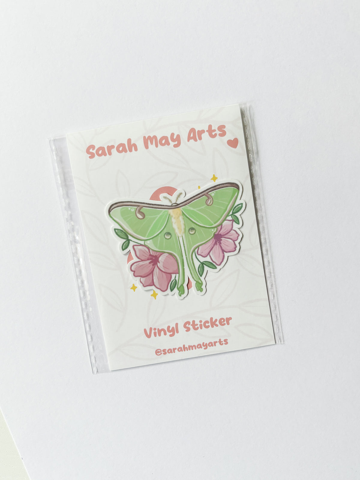 Pelekat Potongan Mati Kalis Air Luna Moth