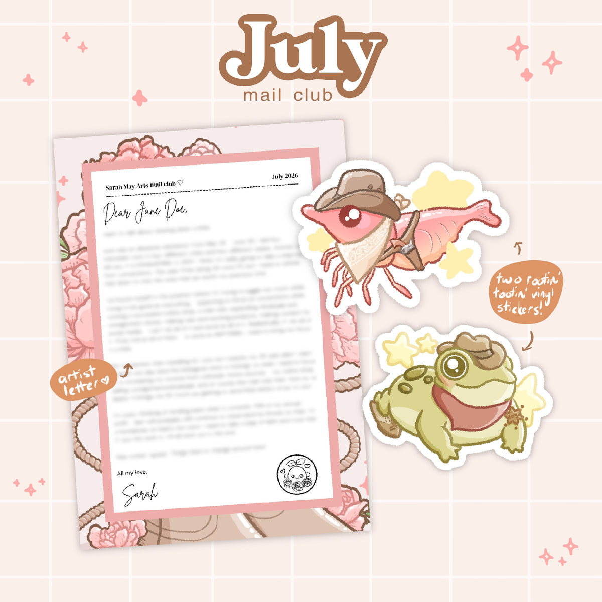 Little Sprout Club (Sticker Only) - a monthly snail mail club ♡