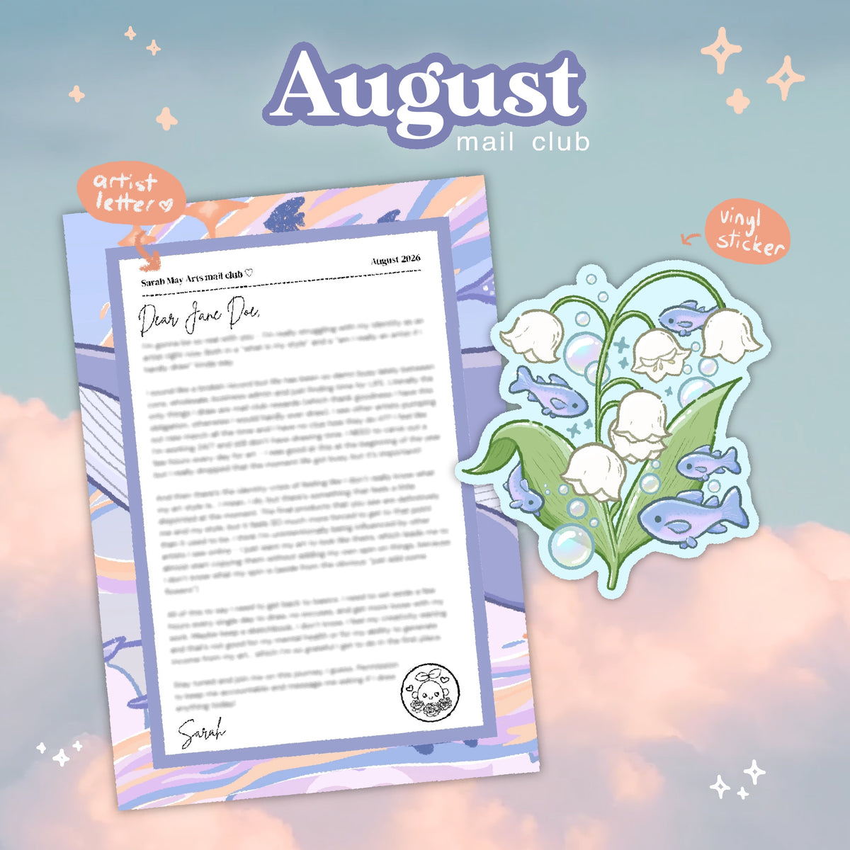 Little Sprout Club (Sticker Only) - a monthly snail mail club ♡