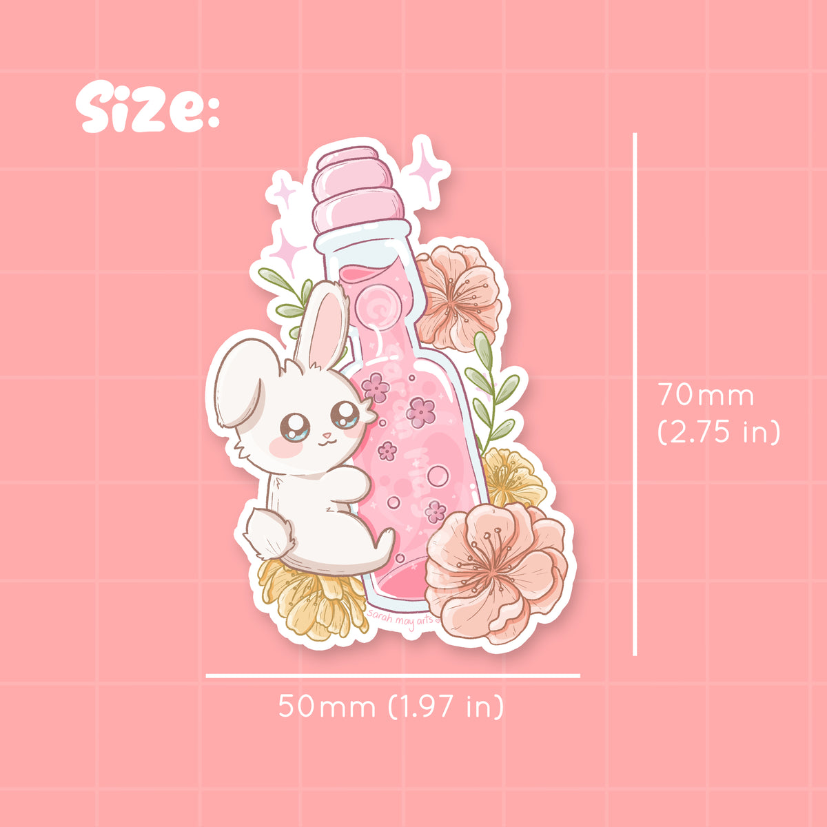 Ramune Waterproof Die Cut Sticker