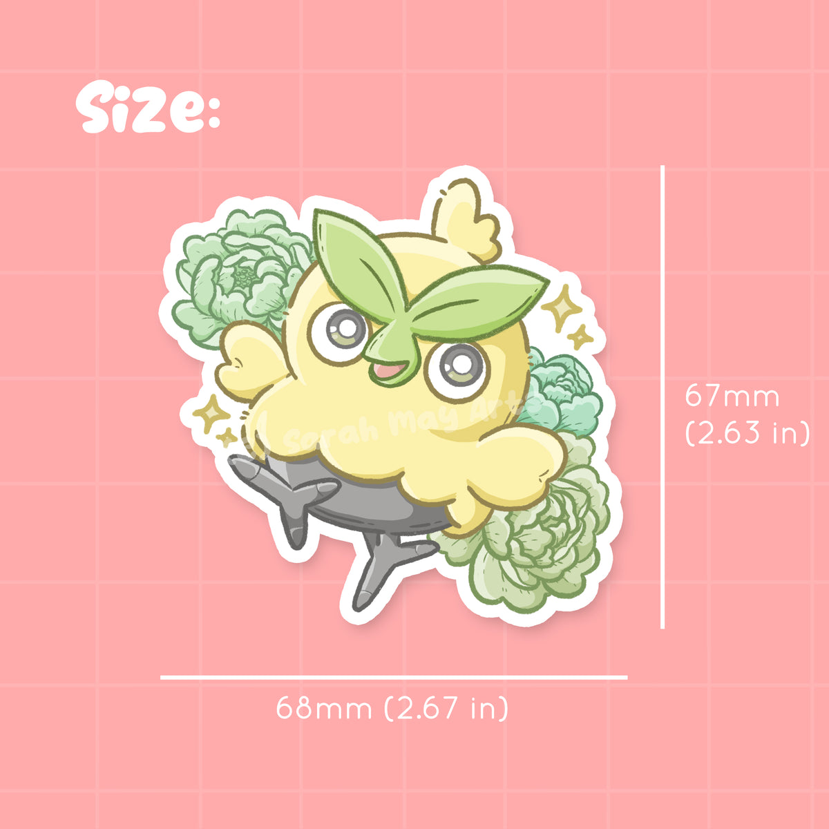 Brow Bird Waterproof Die Cut Sticker