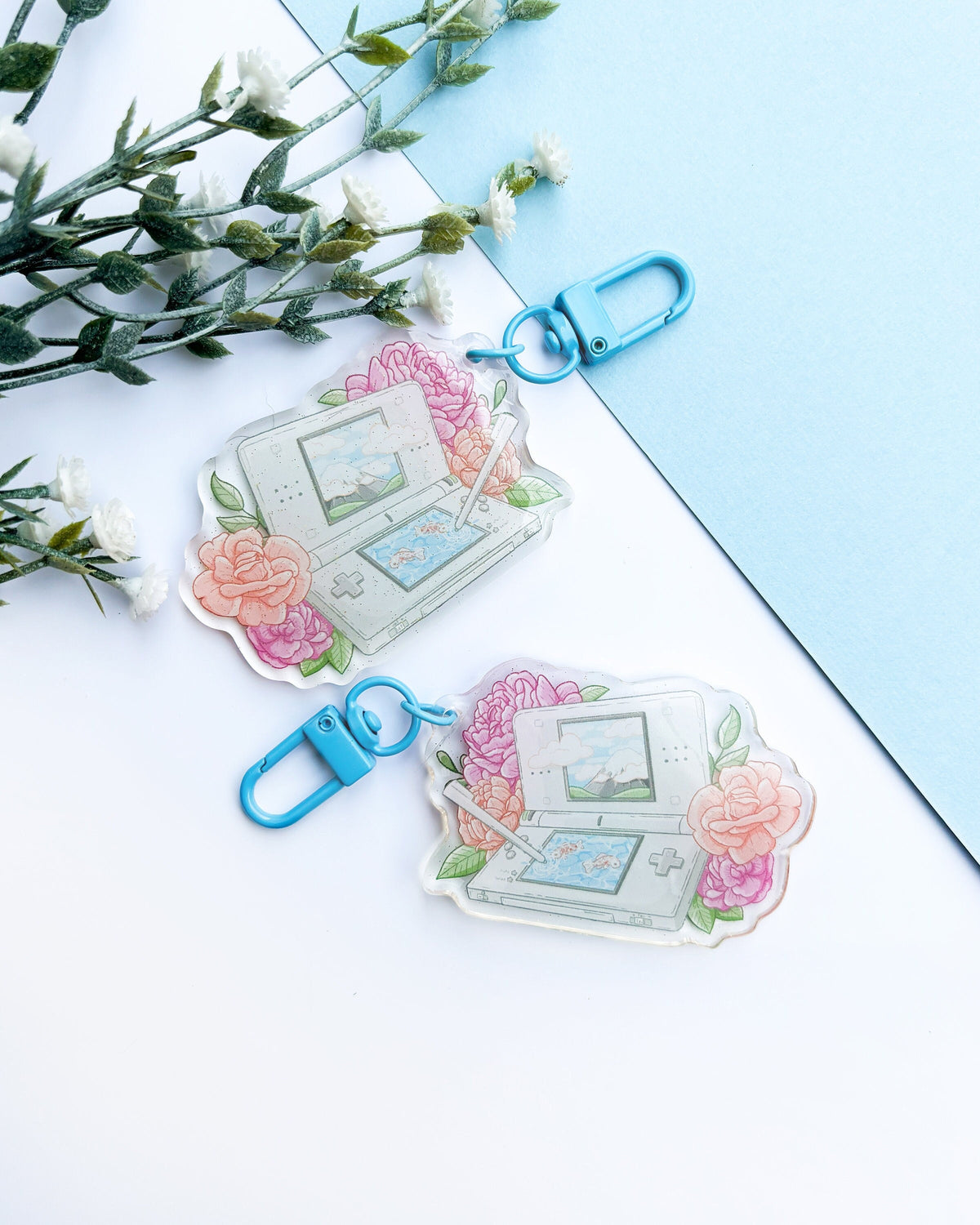 Dual-Screen Handheld Keychain