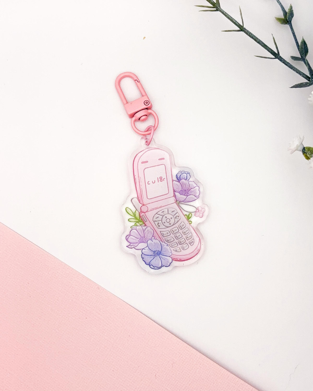 Rantai Kunci Telefon Flip