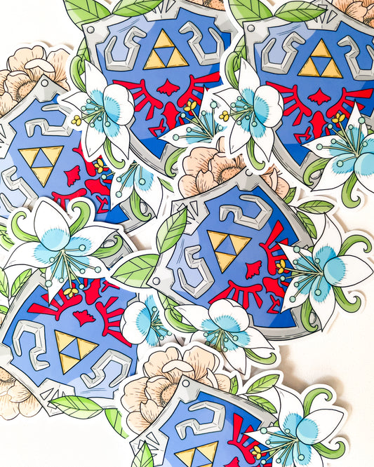 Hero's Shield Waterproof Die Cut Sticker