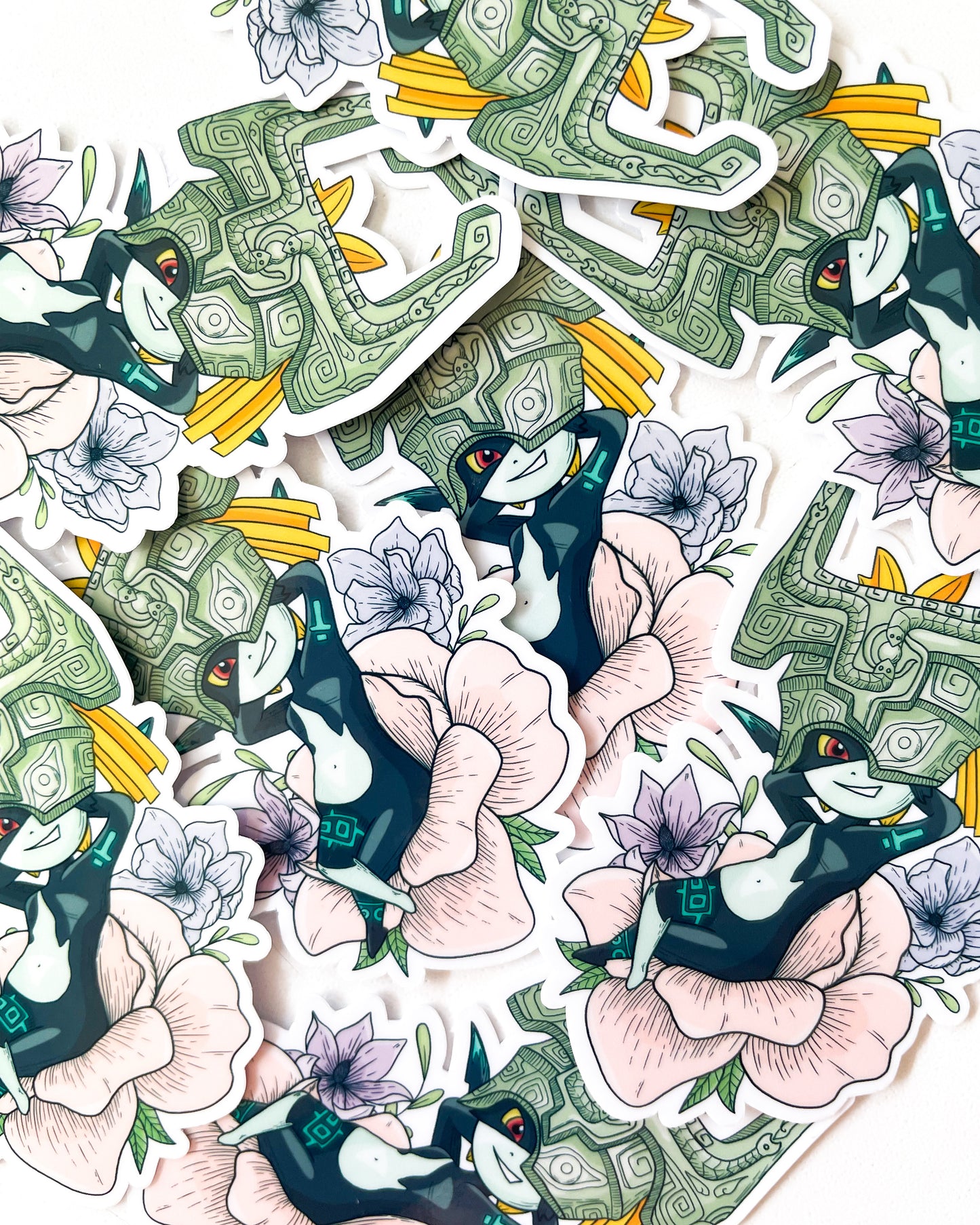 Pelekat Potongan Mati Kalis Air Bunga Twilight Imp