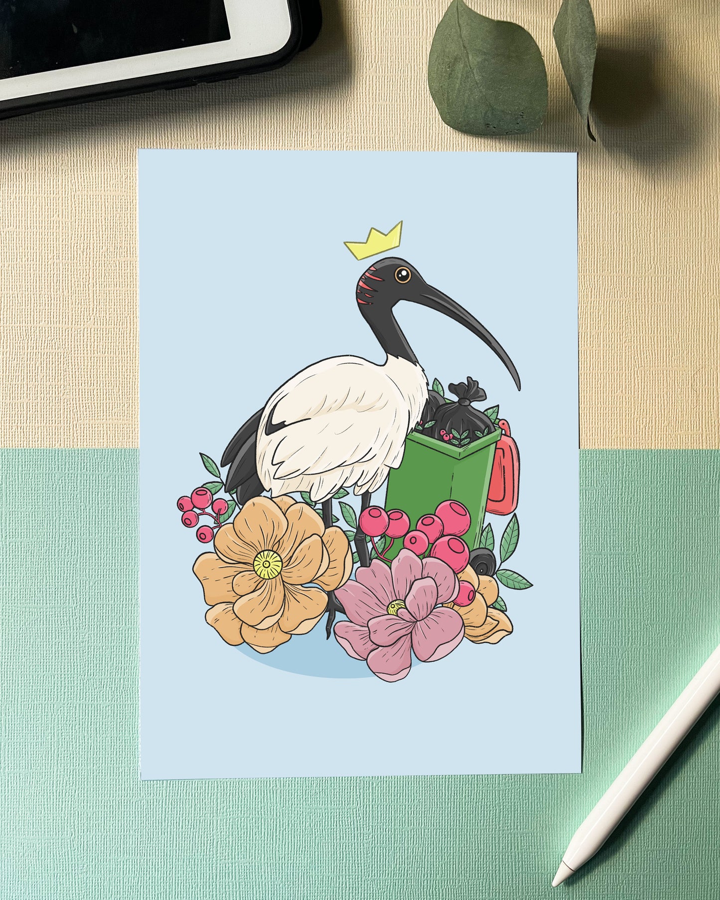 Bin Chicken / Australian Ibis Print