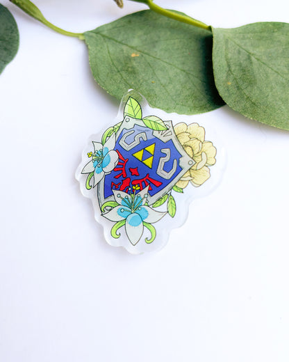 Hero's Shield Acrylic Pin