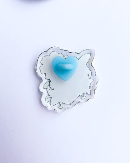 Hero's Shield Acrylic Pin
