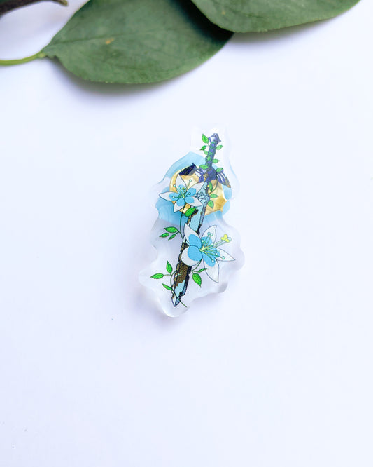 Hero's Sword Acrylic Pin
