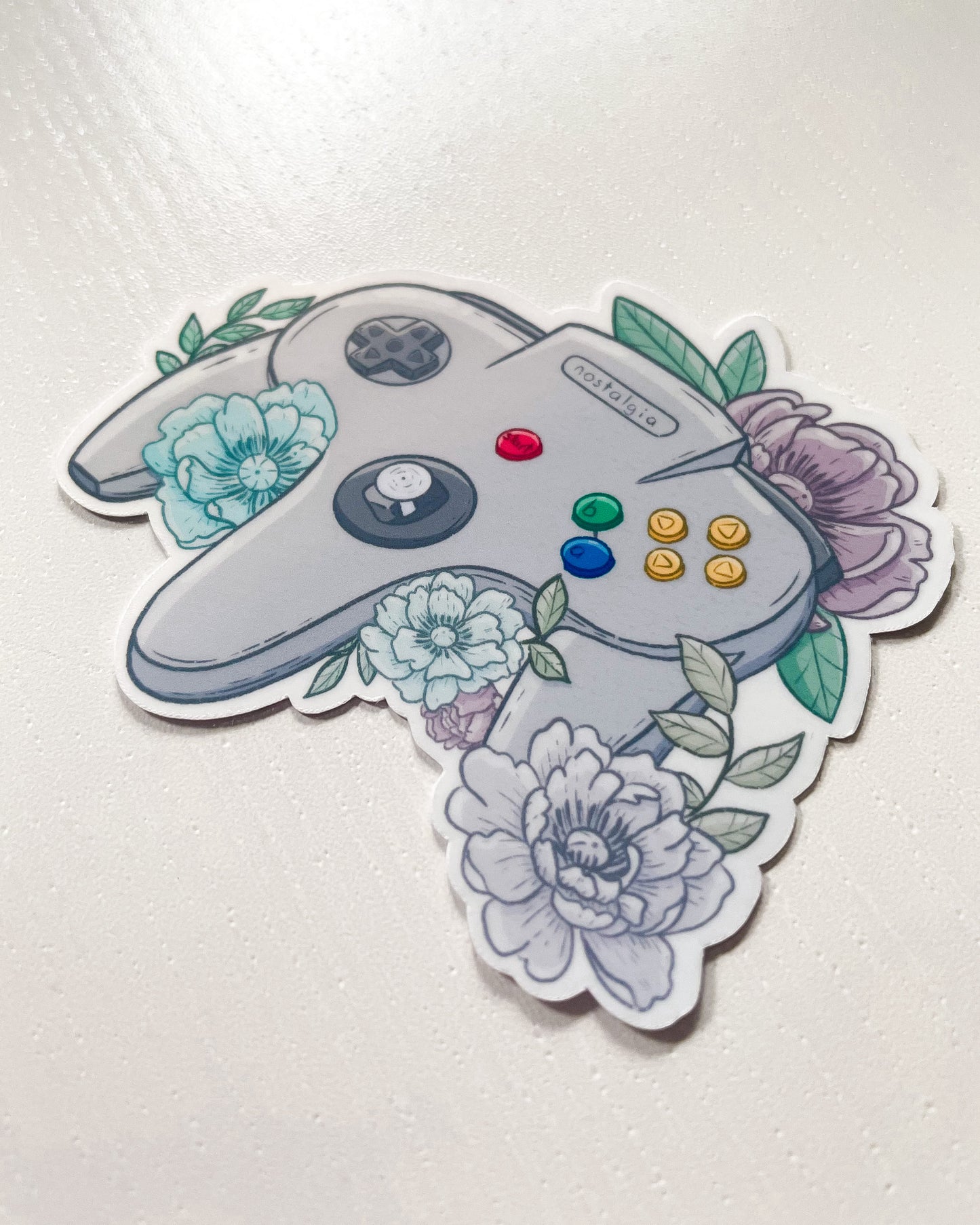 Three-Pronged Controller Waterproof Die Cut Sticker