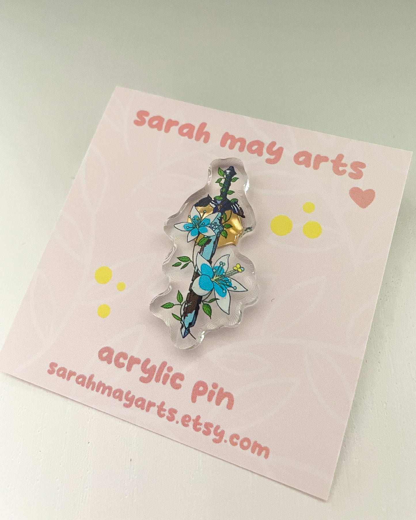 Hero's Sword Acrylic Pin
