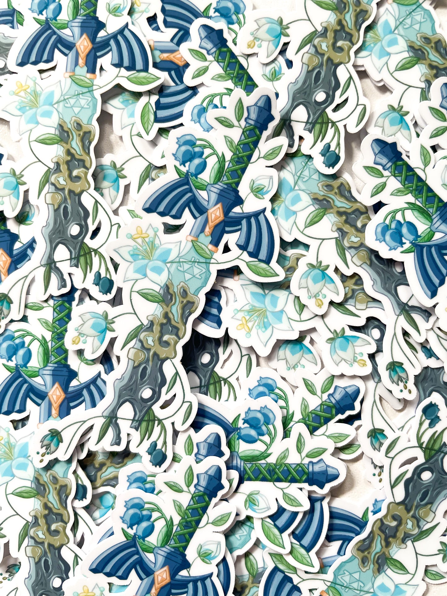 Decayed Hero's Sword Waterproof Die Cut Sticker