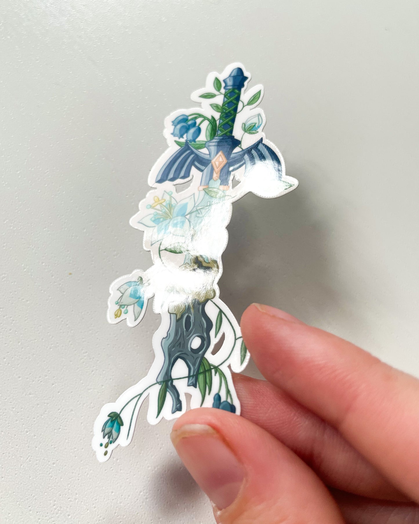 Decayed Hero's Sword Waterproof Die Cut Sticker