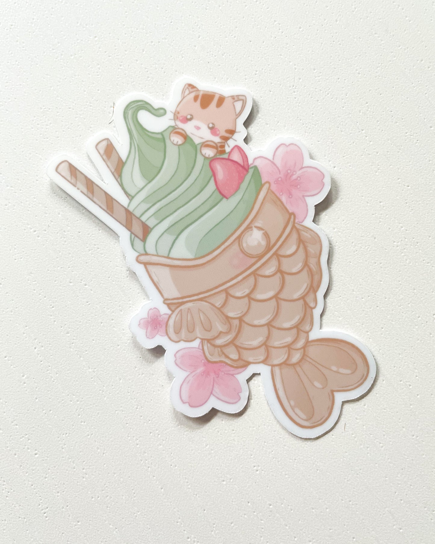 Pelekat Potongan Dadu Kalis Air Taiyaki