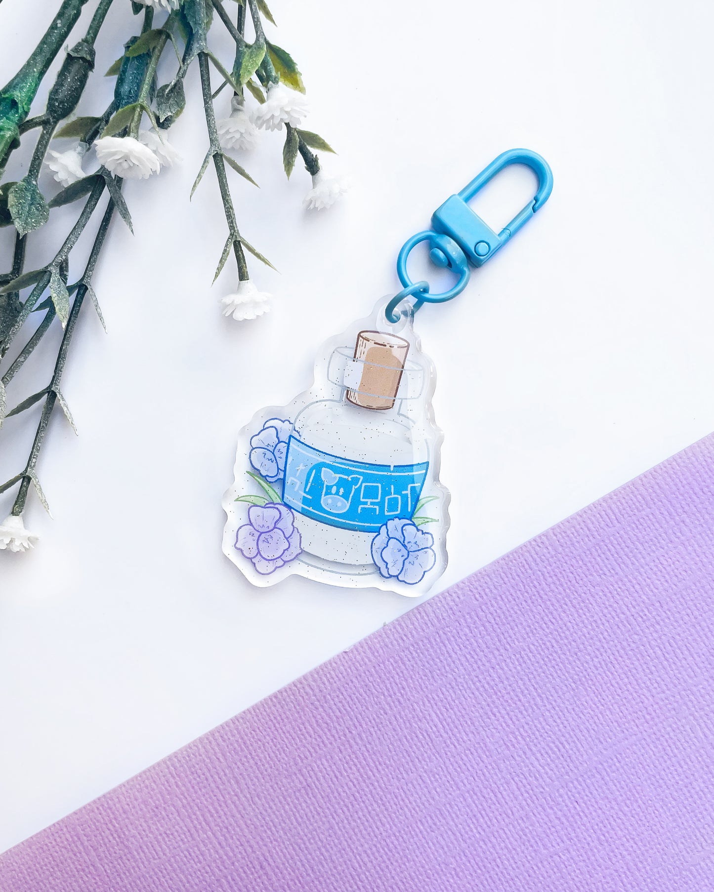 Milk Bottle Keychain