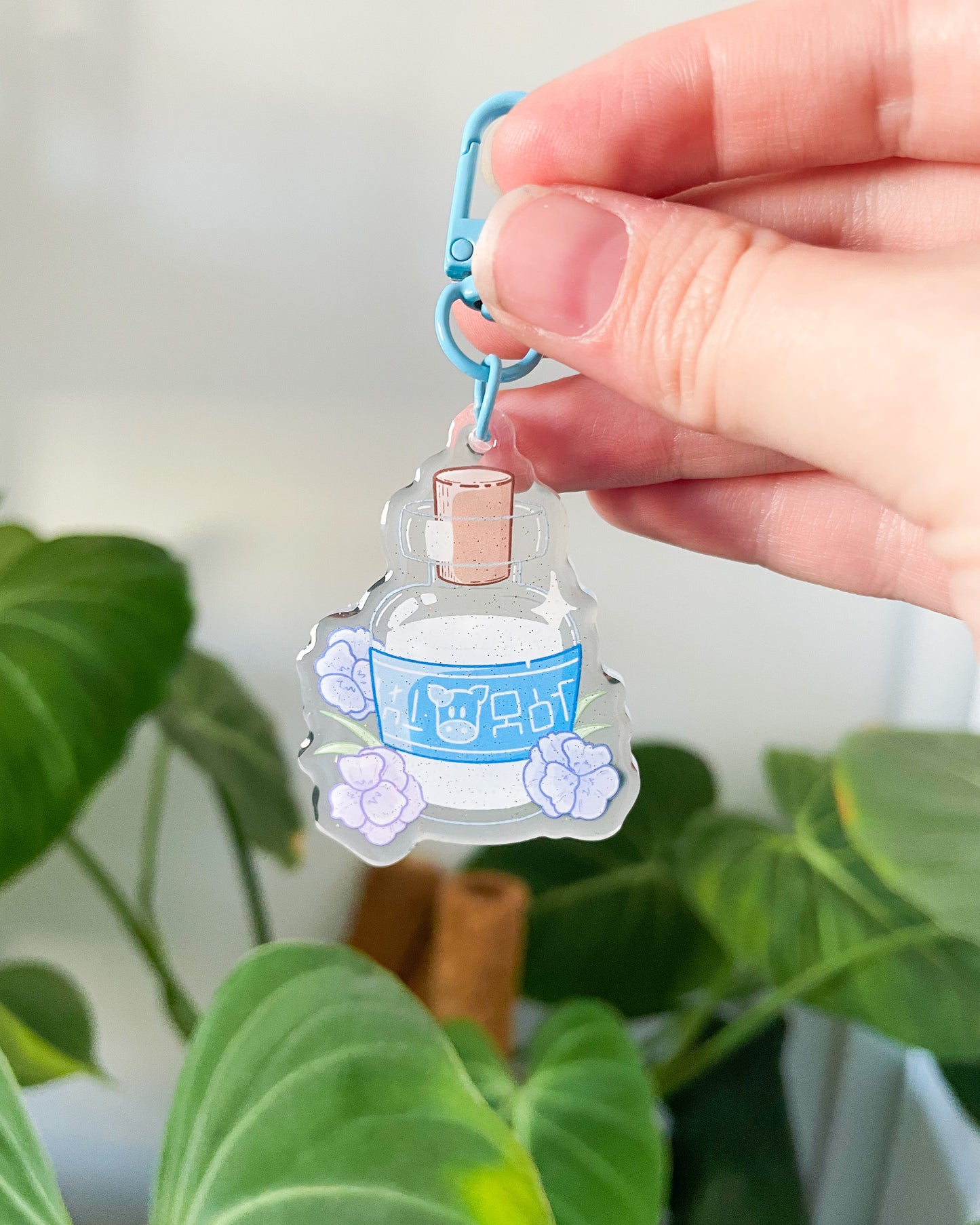 Milk Bottle Keychain