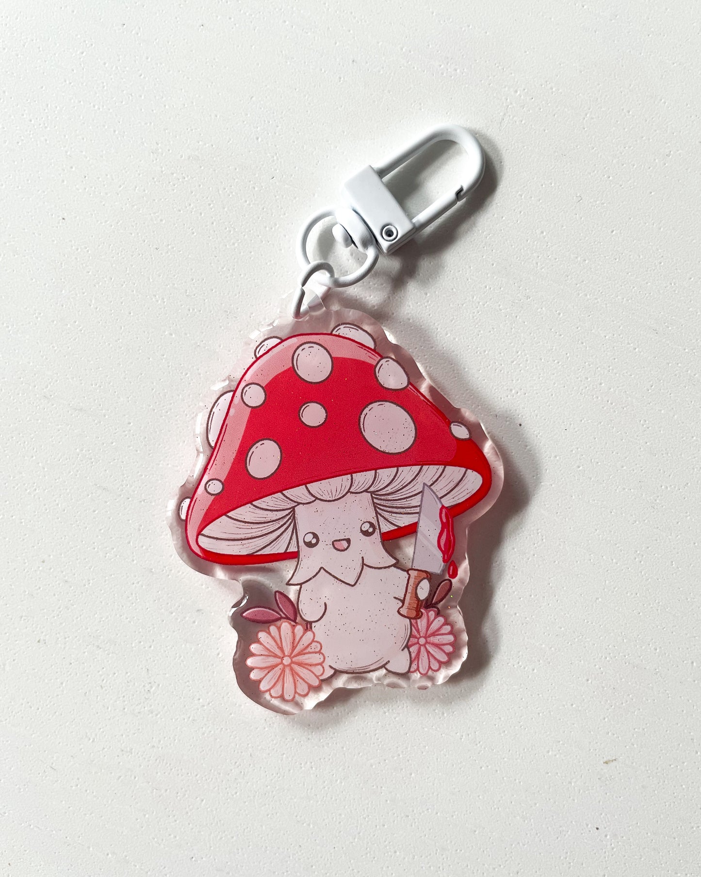 Mushroom Knife Keychain