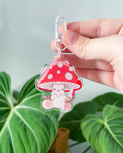 Mushroom Knife Keychain