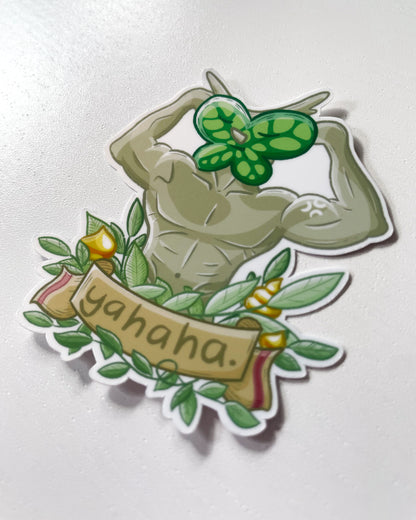 Buff Forest Spirit Waterproof Die Cut Sticker