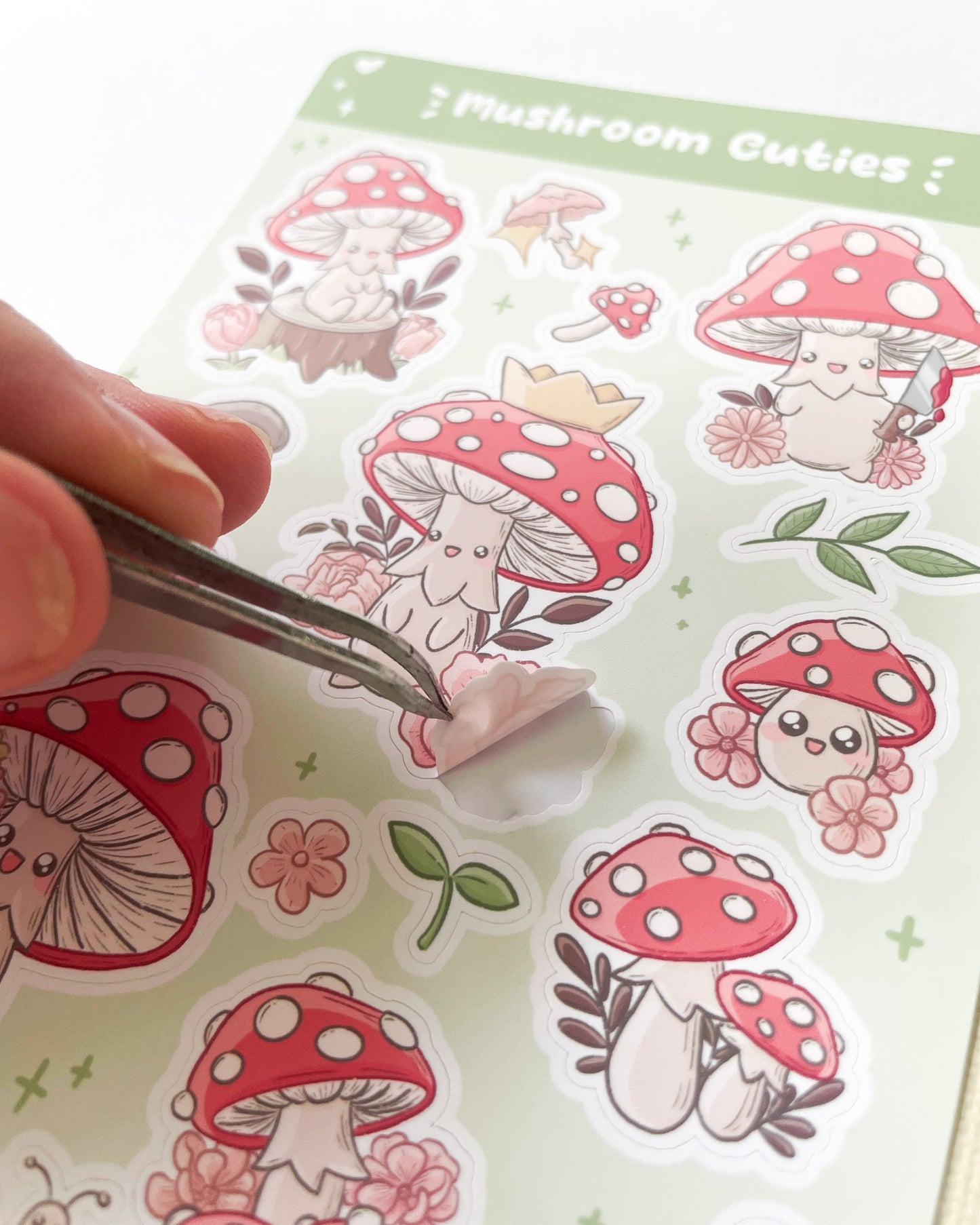 Helaian Pelekat Cendawan Cuties