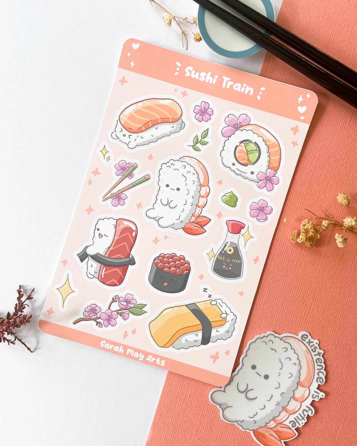 寿司列车贴纸
